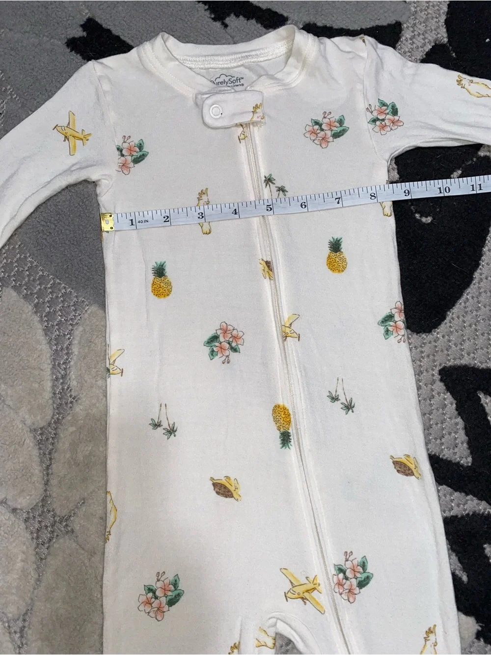Carter’s Purely Soft Tropical Footless One-Piece Pajama Baby 18 Months